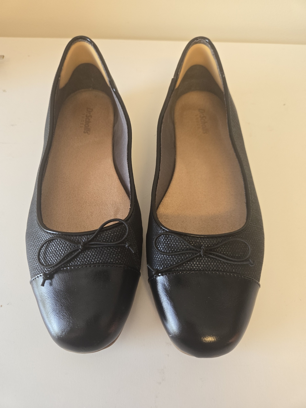 Dr Scholls Wexley Bow Black Ballet Flats Excellent Condition Sz9